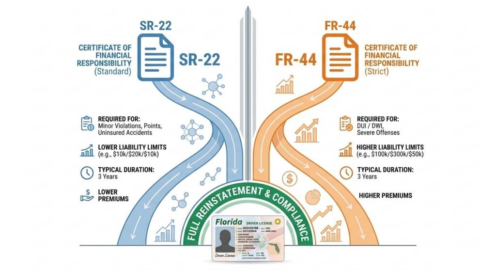 SR-22 vs FR-44 Florida
